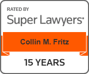 Rated by Super Lawyers | Collin M. Fritz | 15 Years